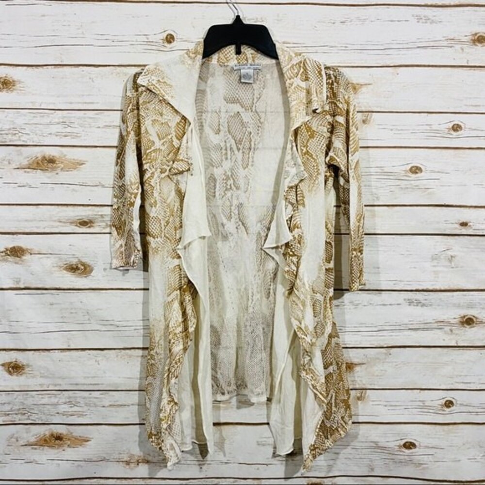 Alberto Makali Women's Open Front Cardigan Size S
